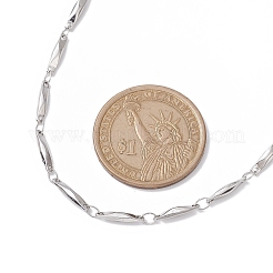 Non-Tarnish 304 Stainless Steel Rectangle link Chain Necklaces&nbsp;NJEW-JN04746-01
