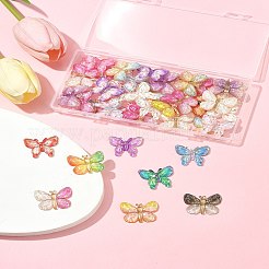 40Pcs 2 Styles Printed Translucent Acrylic  Pendants&nbsp;MACR-FS0002-04