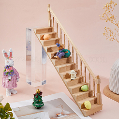 2Pcs 2 Styles Wooden Ladder Miniature Ornaments&nbsp;AJEW-DC0003-52