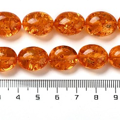 Resin Imitation Amber Beads Strands&nbsp;X-RESI-Z017-03