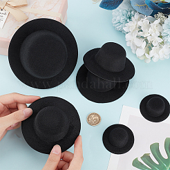12Pcs 3 Styles EVA Cloth Mini Hat Fascinator Base&nbsp;AJEW-BC0007-02