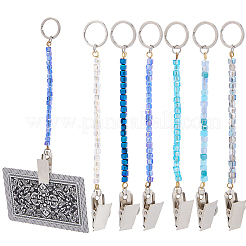6Pcs Glass Keychain&nbsp;KEYC-GF00006