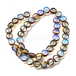 Electroplated Transparent Glass Beads Strands&nbsp;GL-CBA98F0-06C-01