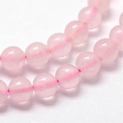 Natural Rose Quartz Beads Strands&nbsp;G-N0195-04-3mm