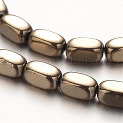 Electroplate Non-magnetic Synthetic Hematite Bead Strands&nbsp;G-F300-40A