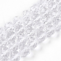 Natural Quartz Crystal Beads Strands&nbsp;G-S345-8mm-35