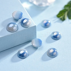 Opaque Glass Cabochons&nbsp;GGLA-S038-10E-6mm