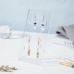 Transparent Acrylic Earring Display Stands&nbsp;EDIS-WH0012-18