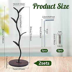 2Pcs Bamboo & Iron Mug Holder&nbsp;AJEW-WA0003-71