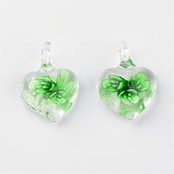 Handmade Luminous Lampwork Pendants&nbsp;LAMP-R136-04