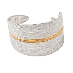 Two Tone 304 Stainless Steel Cuff Bangles&nbsp;SA-CBA90C5-02A-PG