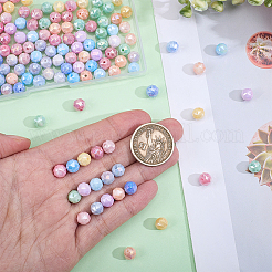 180Pcs 9 Colors Anti-Tarnish Electroplate Glass Beads Strands&nbsp;GLAA-ME0001-37