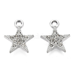 Platinum Plated Alloy Charms&nbsp;PALLOY-T073-06P-03-RS