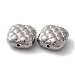 Non-Tarnish 304 Stainless Steel Waffle Beads&nbsp;STAS-I305-202P
