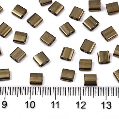 FGB 2-Hole Glass Seed Beads&nbsp;SEED-S031-L-ST601
