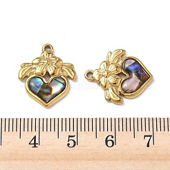 Natural Paua Shell Pendants&nbsp;STAS-G397-15G-02