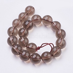 Natural Smoky Quartz Beads Strands&nbsp;G-C076-8mm-4