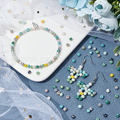 Faceted Round Full Rainbow Plated Electroplate Glass Beads Strands&nbsp;EGLA-AR0001-03