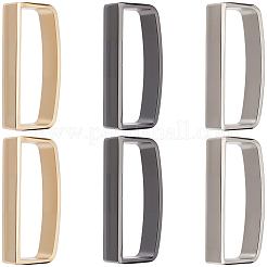 6Pcs 3 Colors Alloy Loop Keepers&nbsp;FIND-GF0009-14