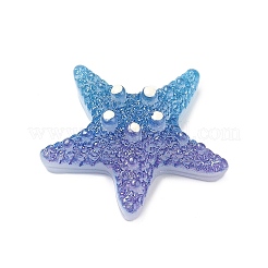 Gradient Color Opaque Resin Decoden Cabochons&nbsp;CRES-P036-01A-02