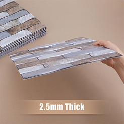 3D Brick Pattern PVC Self Adhesive Wall Stickers&nbsp;DIY-WH0308-550C