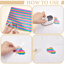 8Pcs 8 Colors Heat Transfer Vinyl Sheets&nbsp;FIND-NB0006-93