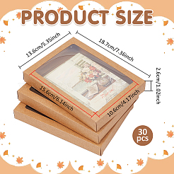 Kraft Paper Greeting Card Storage Box&nbsp;OFST-WH0004-036C