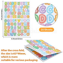 20 Sheets Vinyl Self-adhesive Picture Stickers&nbsp;DIY-SP0006-07