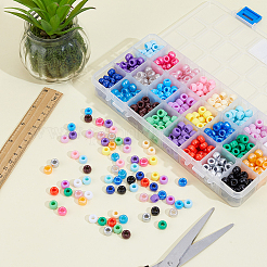 720Pcs 24 Colors Plastic Pearlized Beads&nbsp;KY-PA0001-11