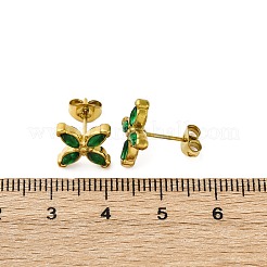 304 Stainless Steel Stud Earrings&nbsp;EJEW-C135-01G-02