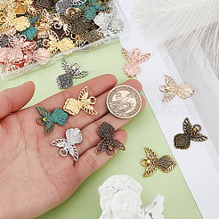 54Pcs 9 Styles Tibetan Style Alloy Pendants&nbsp;FIND-GA0005-47