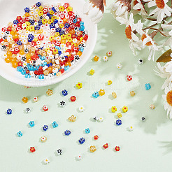 360Pcs 12 Colors Handmade Millefiori Glass Beads&nbsp;LAMP-GO0001-12