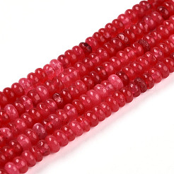 Dyed Natural White Jade Beads Strands&nbsp;X-G-T139-57A-09