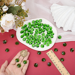 80Pcs Electroplate Glass Links Connectors&nbsp;EGLA-HY0001-18A