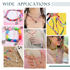 2500Pcs 10 Colors Handmade Polymer Clay Beads Strands&nbsp;CLAY-AR0001-24C