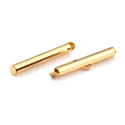 304 Stainless Steel Slide On End Clasp Tubes&nbsp;STAS-C044-08D-G