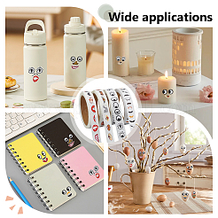4Rolls 4 Styles Paper Self-adhesive Stickers&nbsp;DIY-OC0015-09