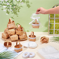 Bamboo Weaving Basket Mini Model&nbsp;AJEW-OC0015-96
