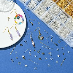Gold and Silver Mixed Material Earring Findings Sets&nbsp;DIY-YW0009-60