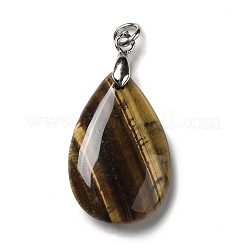 Natural Tiger Eye Pendants&nbsp;G-H286-04P-03