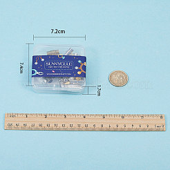 Brass Locking Tube Magnetic Clasps&nbsp;KK-SC0001-11