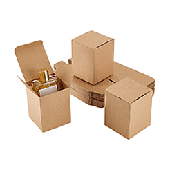 Kraft Paper Packing Mailer Boxes&nbsp;CON-WH0816-019