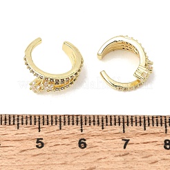 Brass Micro Pave Cubic Zirconia Cuff Earrings for Women&nbsp;CU-CBAE7DF-31G