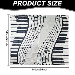 Piano Pattern Linen Tablecloth&nbsp;AJEW-WH0528-69B