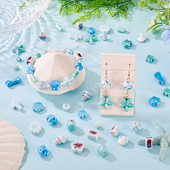 42Pcs 21 Styles Handmade Porcelain Beads&nbsp;PORC-TA0001-45