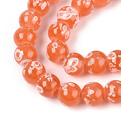 Baking Paint Glass Beads&nbsp;X1-DGLA-N015-8mm-04