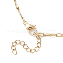 Natural Pearl Rice & 304 Stainless Steel Satellite Chain Paperclip Chain Necklaces for Women&nbsp;NJEW-JN05823-02