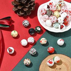 Christmas Theme Food Grade Eco-Friendly Silicone Beads&nbsp;SIL-CJ0002-77B