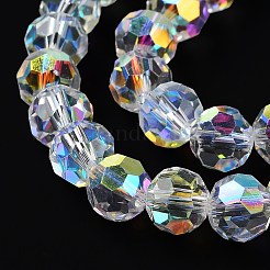 Electroplate Glass Beads Strands&nbsp;GLAA-Q099-E01-03