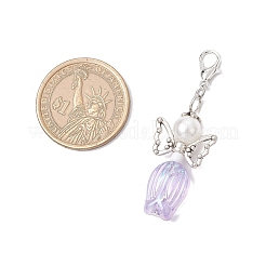 Angel Glass Pearl Pendant Decorations&nbsp;HJEW-JM03330